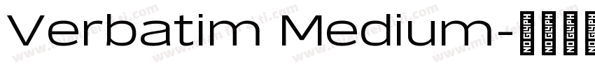 Verbatim Medium字体转换